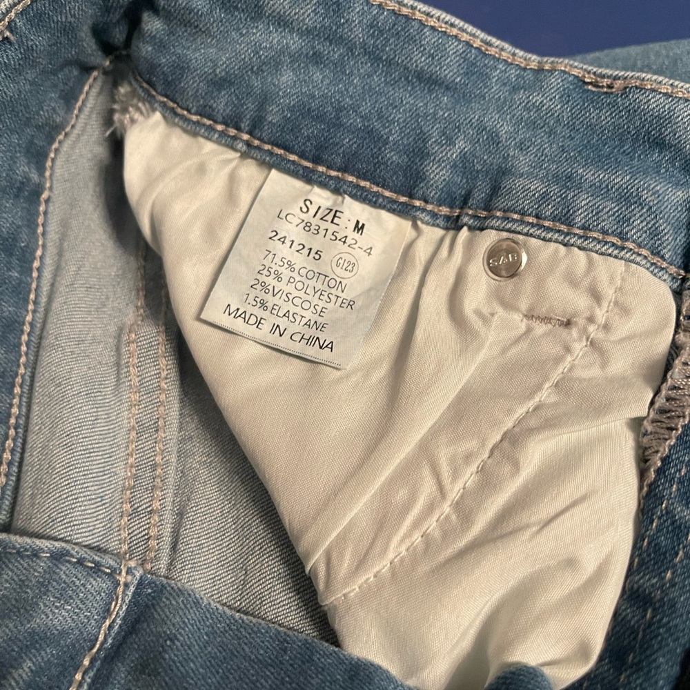 Distressed Denim Women Shorts - Picture 3 of 6